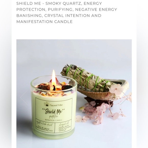 Sacred Vibe “Shield Me” Protection Candle - Picture 1 of 2